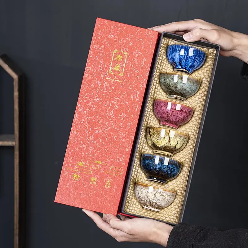 Jianzhan kiln tea master cup tea cup set home tea bowl ceramic tea set small gift box 6 only build a high-end
Jianzhan kiln tea master cup tea cup set home tea bowl ceramic tea set small gift box 6 only build a high-end