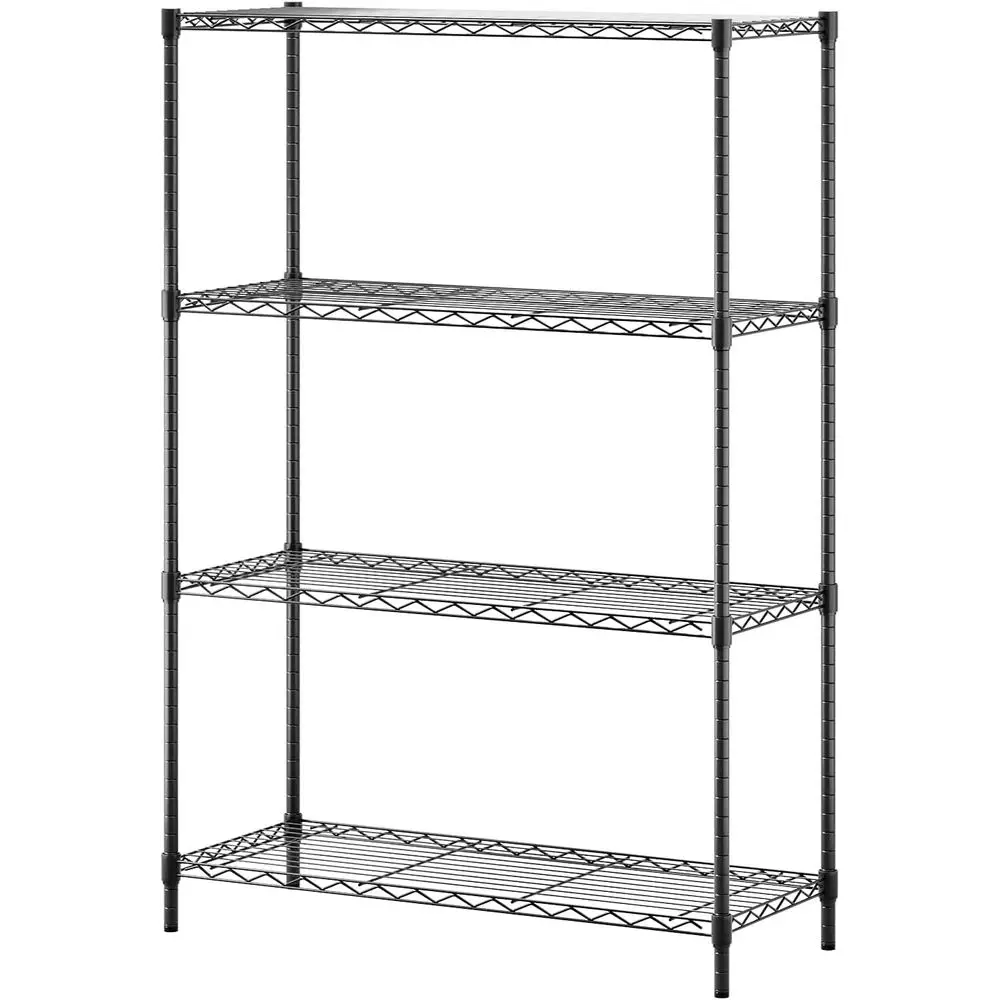 4-Tier Wire Storage Shelves | 36x14x54 | Black | Adjustable Racks | Heavy-Duty Metal Shel, Holds Upto 1000 lbs | No-Tool Assembl
4-Tier Wire Storage Shelves | 36x14x54 | Black | Adjustable Racks | Heavy-Duty Metal Shel, Holds Upto 1000 lbs | No-Tool Assembl