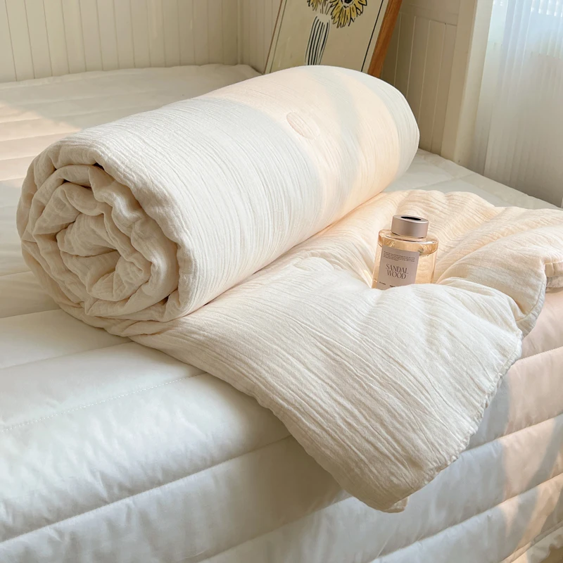 1pc Washed Cotton Duvet Queen/King Air Condition Quilt for Summer Cooling Skin-Friendly Plain Summer Blanket Comfortable 이불 사계절
1pc Washed Cotton Duvet Queen/King Air Condition Quilt for Summer Cooling Skin-Friendly Plain Summer Blanket Comfortable 이불 사계절