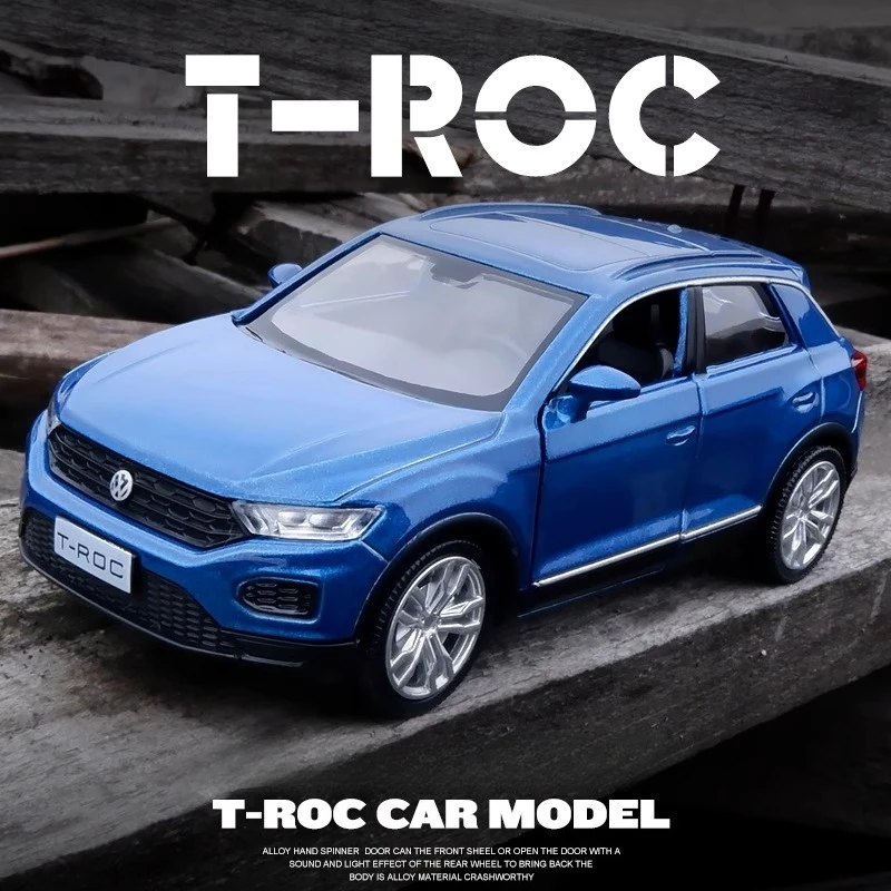1:36 T-ROC внедорожник, модель автомобиля из сплава, имитация внедорожников, коллекция орнаментов, детские и мальчики, игрушки 
1:36 T-ROC внедорожник, модель автомобиля из сплава, имитация внедорожников, коллекция орнаментов, детские и мальчики, игрушки