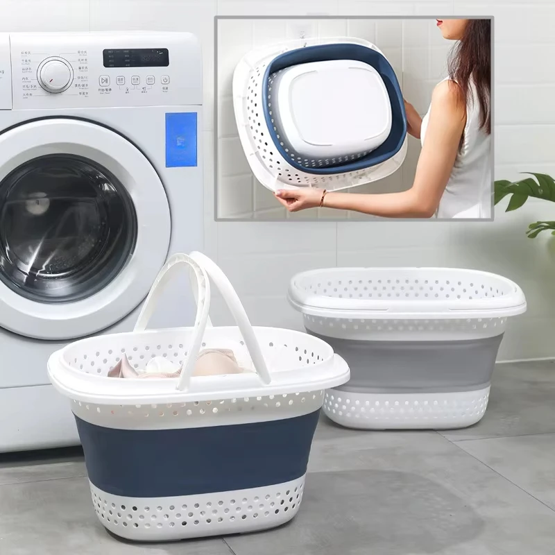 Portable Pop Up Foldable Storage Basket Space Saving Storage Container Organizer for Bathroom Laundry Room Organizing 옷 보관 바구니
Portable Pop Up Foldable Storage Basket Space Saving Storage Container Organizer for Bathroom Laundry Room Organizing 옷 보관 바구니