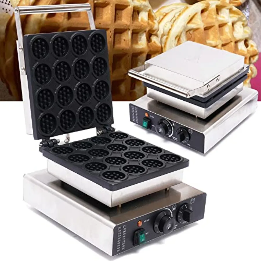 Restaurant party use, nonstick aluminum waffle maker, black, 16pcs ccity, 1750W high-power baking efficiency
Restaurant party use, nonstick aluminum waffle maker, black, 16pcs ccity, 1750W high-power baking efficiency