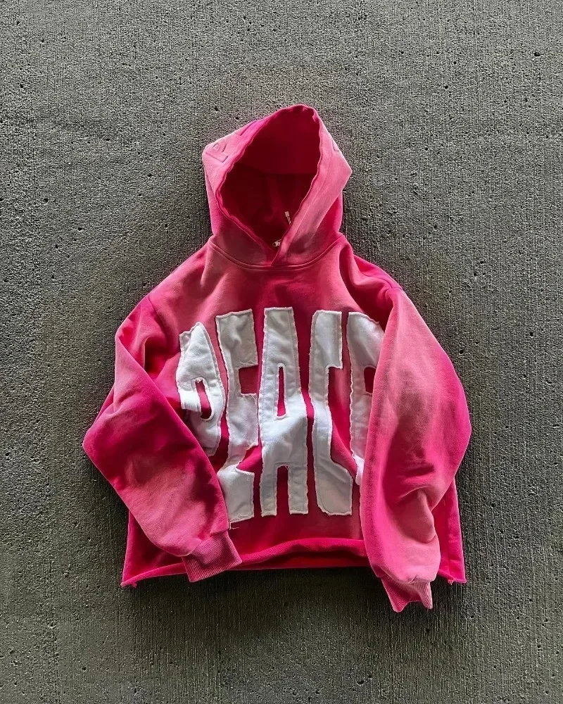 Retro and Trendy High Street Letter Embroidered Men's Hoodie Y2k Gothic Harajuku Fashion Jacket Couple Casual Loose Sportswear
Retro and Trendy High Street Letter Embroidered Men's Hoodie Y2k Gothic Harajuku Fashion Jacket Couple Casual Loose Sportswear