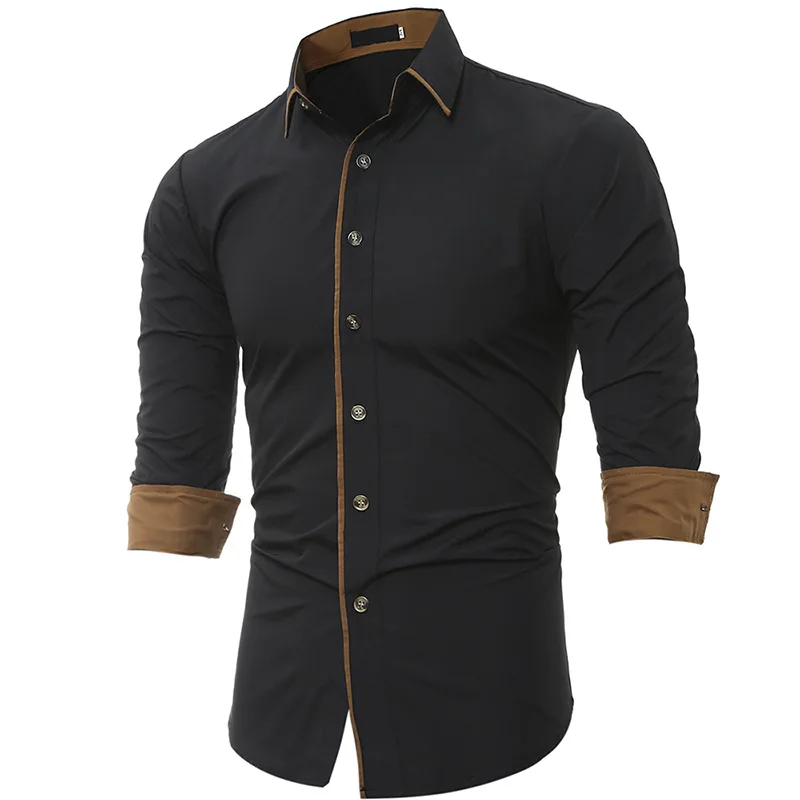 New Classic Color Scheme with Edging for Men's Casual Slim Fit Long Sleeved Shirt in Autumn and Winter for Foreign Trade
New Classic Color Scheme with Edging for Men's Casual Slim Fit Long Sleeved Shirt in Autumn and Winter for Foreign Trade