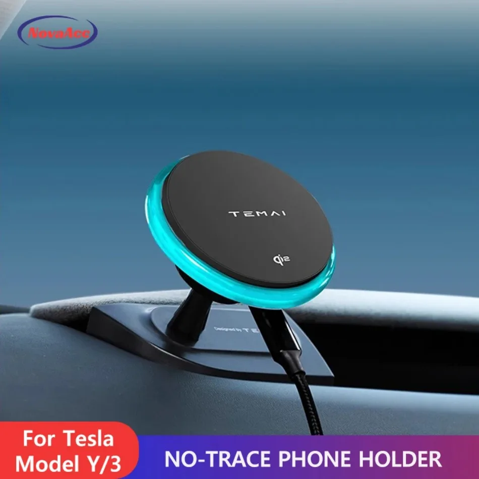 No - Trace Phone Holder For Tesla Model Y Juniper 2021-2026 Model 3 Highland 2021-2025 Magnetic Wireless Charger Traceless Base
No - Trace Phone Holder For Tesla Model Y Juniper 2021-2026 Model 3 Highland 2021-2025 Magnetic Wireless Charger Traceless Base