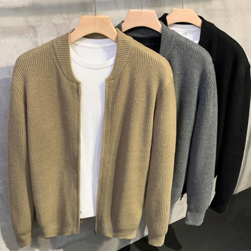 Men's Slim Fit Knitted Cardigan Jaet Double Zipper Pure Color Sweater Trendy Autumn Winter New Sle Casual Long Sve irt
Men's Slim Fit Knitted Cardigan Jaet Double Zipper Pure Color Sweater Trendy Autumn Winter New Sle Casual Long Sve irt