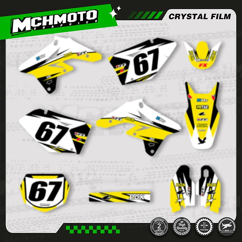 MCHMFG MOTO Custom Team Motorcycle Graphics Background Decal Stickers Kit For SUZUKI RMZ 250 2007 2008 2009 003
MCHMFG MOTO Custom Team Motorcycle Graphics Background Decal Stickers Kit For SUZUKI RMZ 250 2007 2008 2009 003