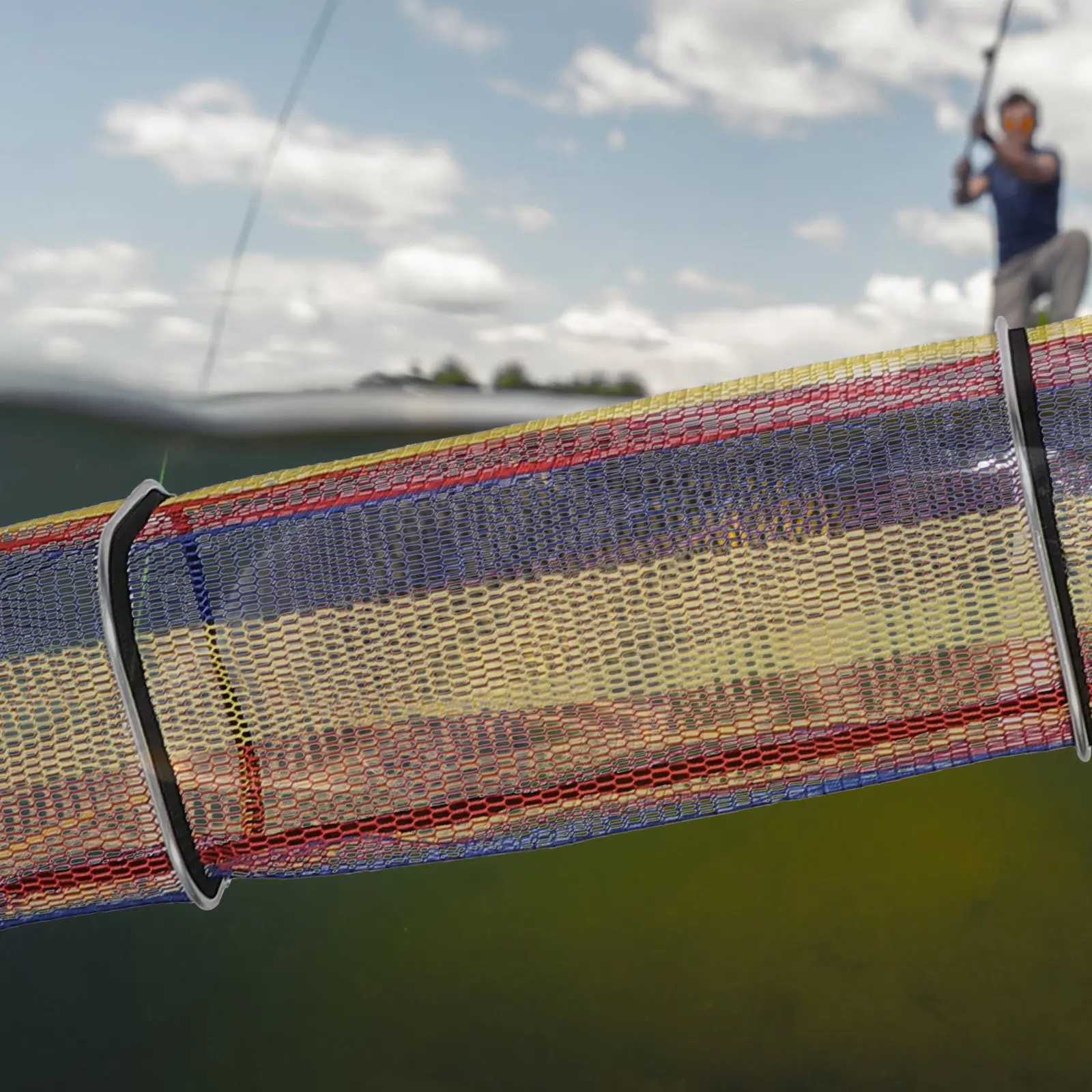 Foldable Portable Fish Guard Net Big Capacity Deep Mesh Fishing Basket Comfortable Handle Fishing Supplies Mesh Fish Locating
Foldable Portable Fish Guard Net Big Capacity Deep Mesh Fishing Basket Comfortable Handle Fishing Supplies Mesh Fish Locating