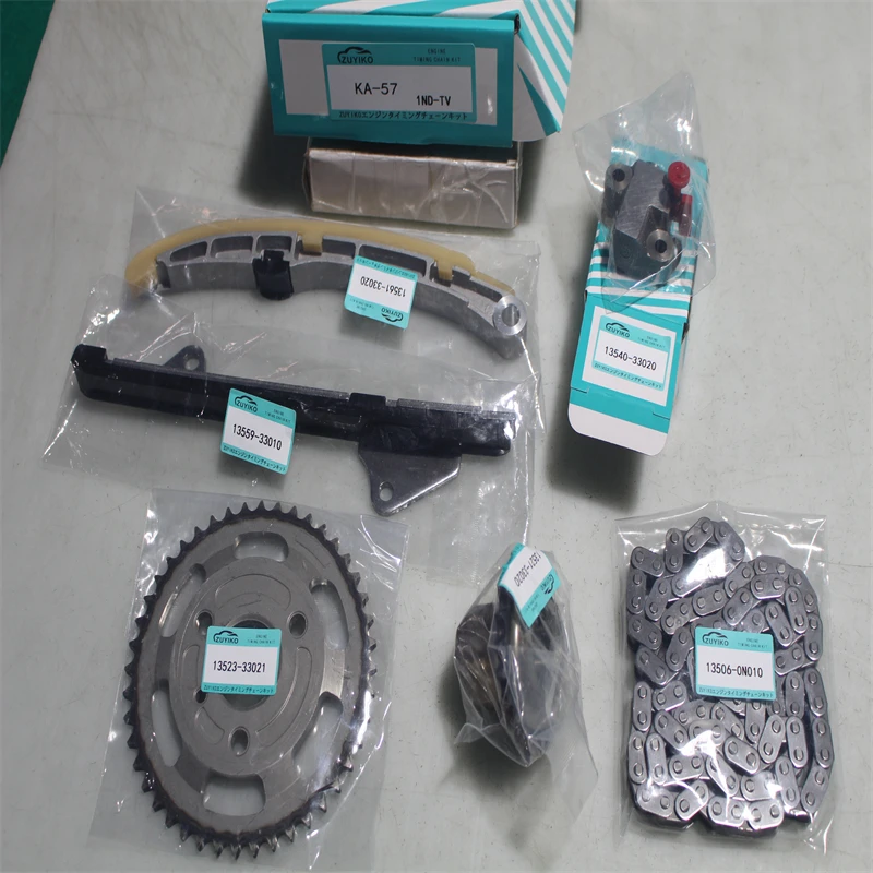 1nd Timing Chain Kit for corolla Verso yaris Vios Probox Succeed 1.4l 1ND-TV Engine 13506-0n010 13540-33020 KA-57
1nd Timing Chain Kit for corolla Verso yaris Vios Probox Succeed 1.4l 1ND-TV Engine 13506-0n010 13540-33020 KA-57