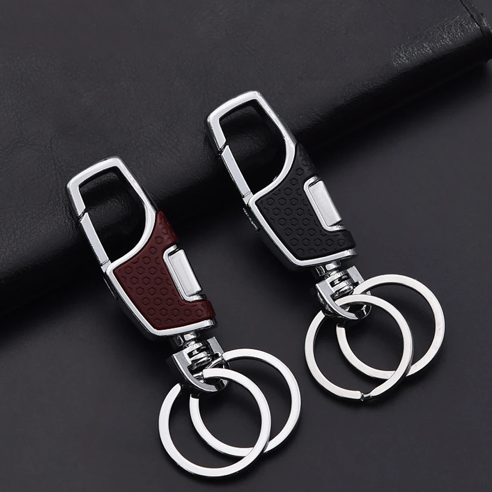 1Pc 360 Degrees Rotatable Double Switch Car Keyring Fashion Luxury Metal Key Holder Rings Buckle Car Interior Decor Accessories
1Pc 360 Degrees Rotatable Double Switch Car Keyring Fashion Luxury Metal Key Holder Rings Buckle Car Interior Decor Accessories