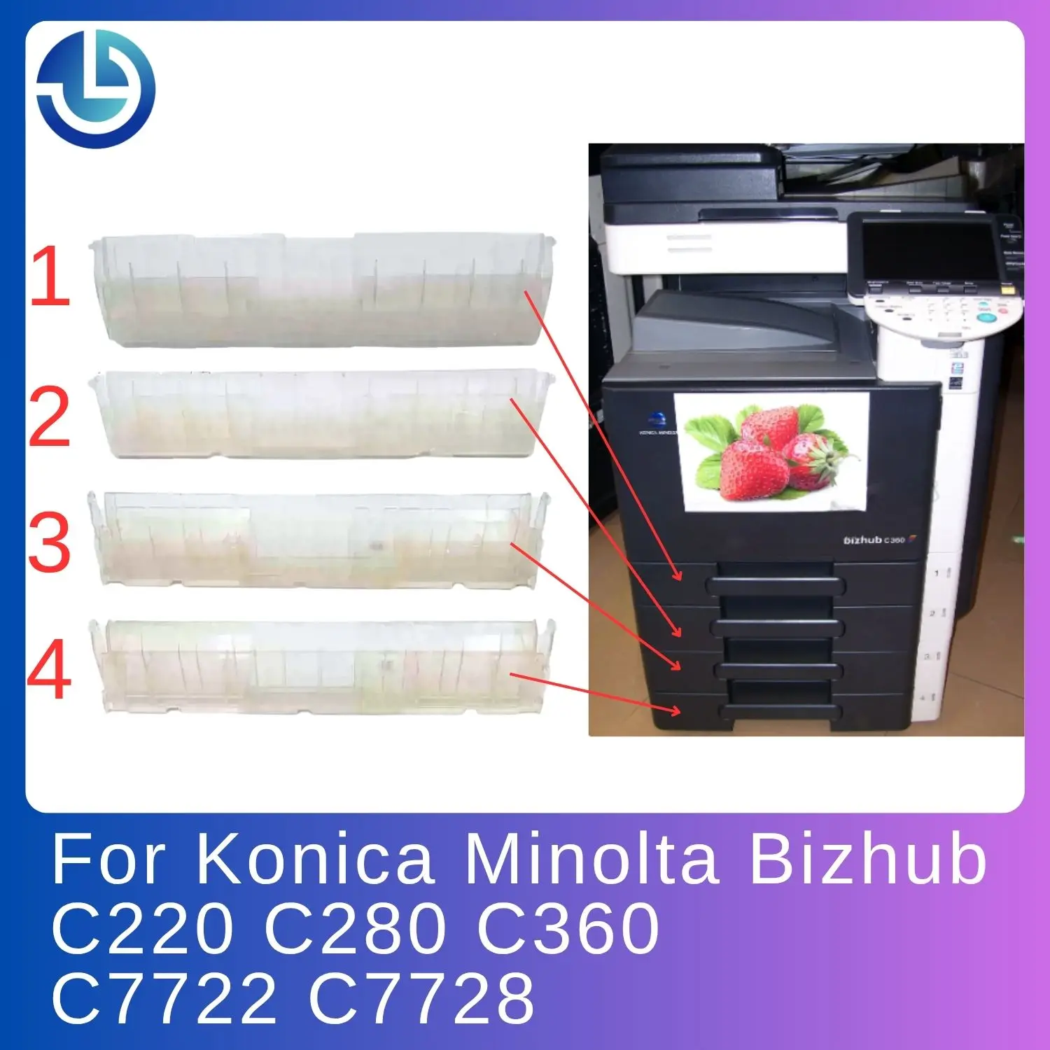 A0ED568400 A0ED578400 BH C220 Guide Plate For Konica Minolta Bizhub C220 C280 C360 C7722 C7728 Copier Parts
A0ED568400 A0ED578400 BH C220 Guide Plate For Konica Minolta Bizhub C220 C280 C360 C7722 C7728 Copier Parts