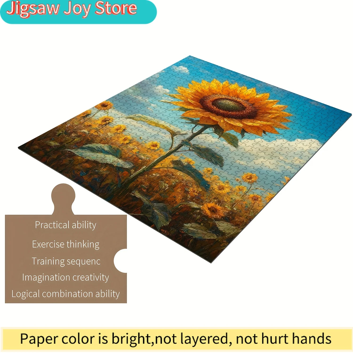 Деревянный пазл-головоломка - дизайн «Мягкий подсолнух», средний уровень сложности, яркие цвета и сложные детали, портативный.
Деревянный пазл-головоломка - дизайн «Мягкий подсолнух», средний уровень сложности, яркие цвета и сложные детали, портативный.