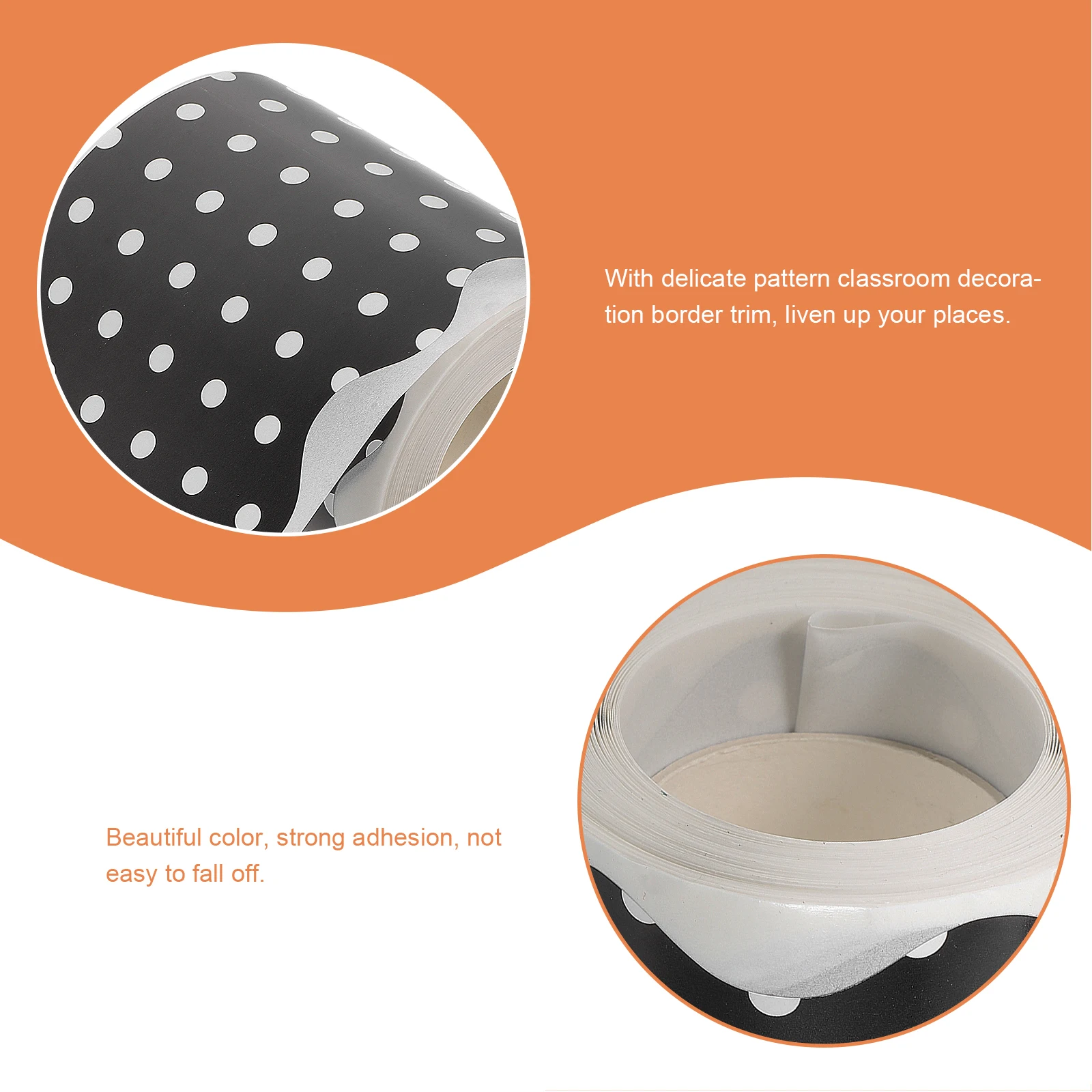 Wavy Dot Stickers Decorative Border Paper Lovely Adhesive Borders for Classroom Bulletin Board
Wavy Dot Stickers Decorative Border Paper Lovely Adhesive Borders for Classroom Bulletin Board