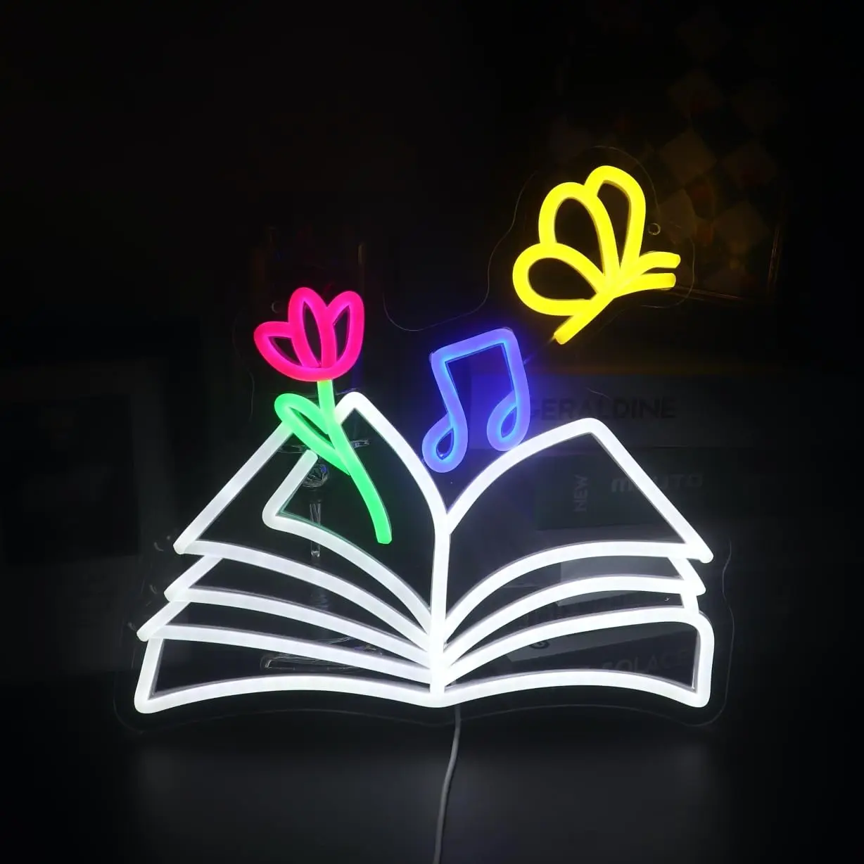 Bookworm Neon Light - LED Open Book Wall Decor for Study Room - Customizable Text - Safe 5V USB - Cozy Reading Corner Aesthetic
Bookworm Neon Light - LED Open Book Wall Decor for Study Room - Customizable Text - Safe 5V USB - Cozy Reading Corner Aesthetic