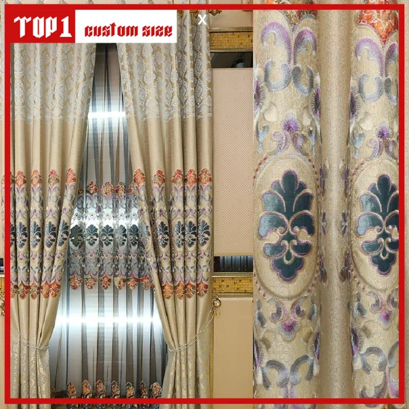 Gordijnen Voor Woonkamer, Eetkamer, Slaapkamer, Europees Luxe Paleis, Geborduurde Verdikking, Hoge Schaduw, Balkon, Studeerramen
Gordijnen Voor Woonkamer, Eetkamer, Slaapkamer, Europees Luxe Paleis, Geborduurde Verdikking, Hoge Schaduw, Balkon, Studeerramen