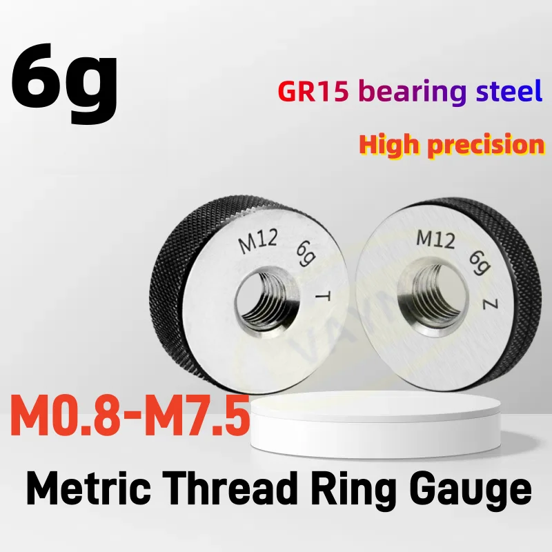 1SET=1*GO+1*NOGO 6g Accuracy Non-Standard Metric Fine Tooth Thread Ring Gauge Measure Tool M0.8M0.9M1M2M3M4M5M6M7M7.5 Right Hand
1SET=1*GO+1*NOGO 6g Accuracy Non-Standard Metric Fine Tooth Thread Ring Gauge Measure Tool M0.8M0.9M1M2M3M4M5M6M7M7.5 Right Hand
