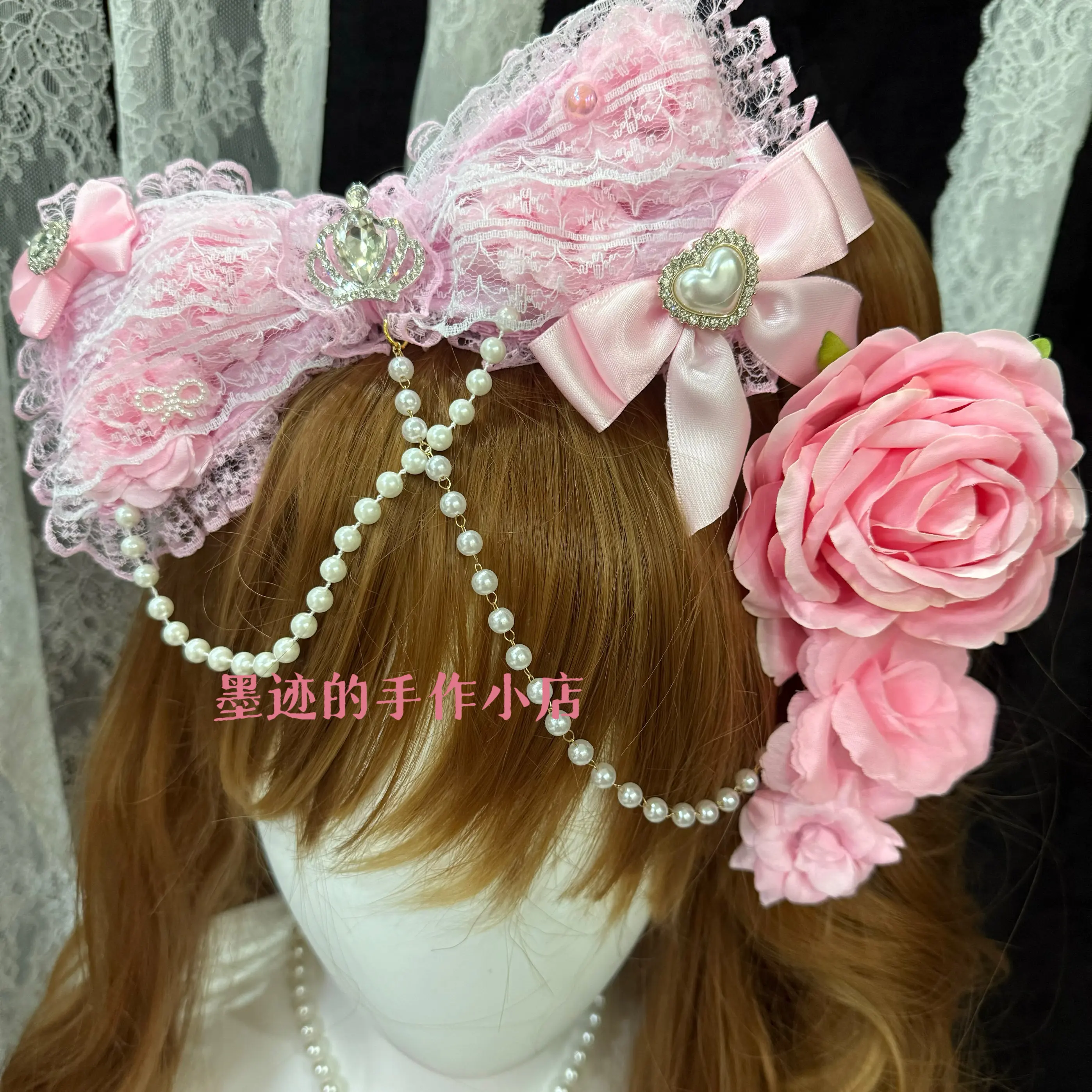 Original Sweet Lolita Pink Hairpin Original Design Handmade Three-dimensional Rose Lace Bow Necklace Women's Accessories
Original Sweet Lolita Pink Hairpin Original Design Handmade Three-dimensional Rose Lace Bow Necklace Women's Accessories
