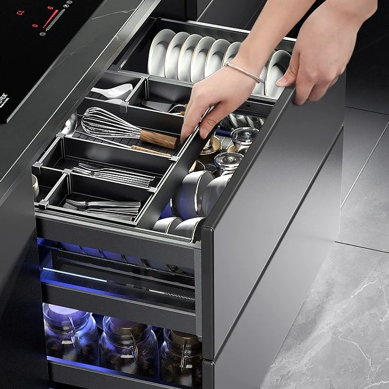 Kitchen Cabinet Basket Drawer Open Door Type Two-layer Alloy Dishes Drawing Deep
Kitchen Cabinet Basket Drawer Open Door Type Two-layer Alloy Dishes Drawing Deep