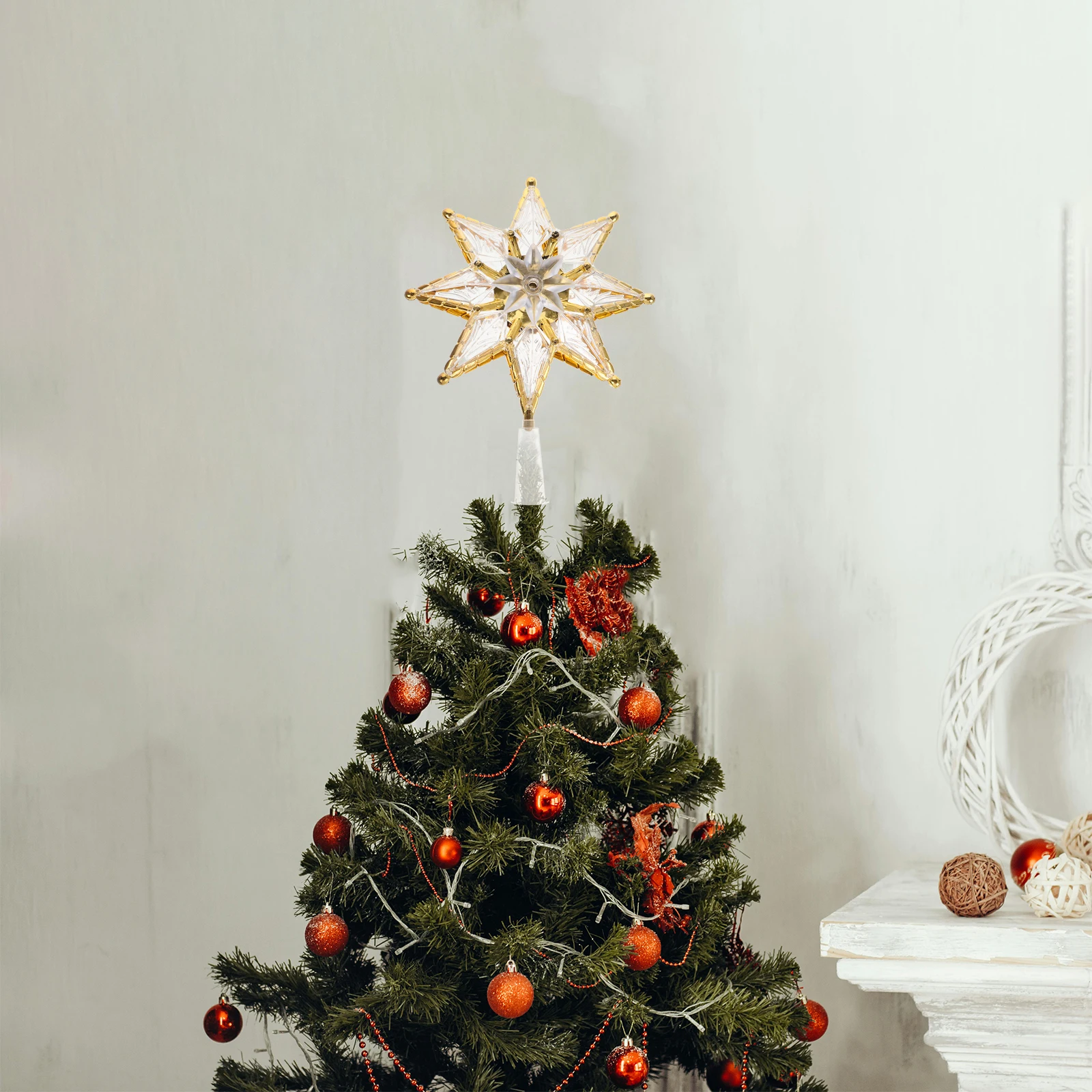 Christmas Tree Star Decorations Topper for Artificial Lightweight Farmhouse Holiday Ornament Outdoor Lighted
Christmas Tree Star Decorations Topper for Artificial Lightweight Farmhouse Holiday Ornament Outdoor Lighted