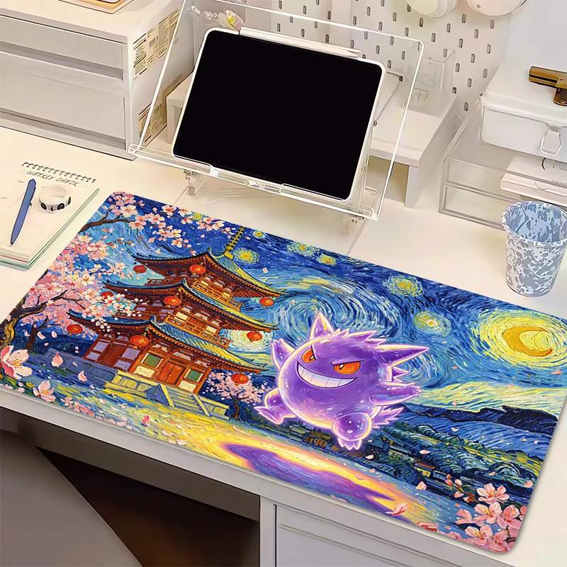 Mouse Pad Pokemon anime Gamer Keyboard Mousepad Gengar Starry Night oil painting Desk Mat Large Gaming Anti-fray Pad Mouse Mats
Mouse Pad Pokemon anime Gamer Keyboard Mousepad Gengar Starry Night oil painting Desk Mat Large Gaming Anti-fray Pad Mouse Mats