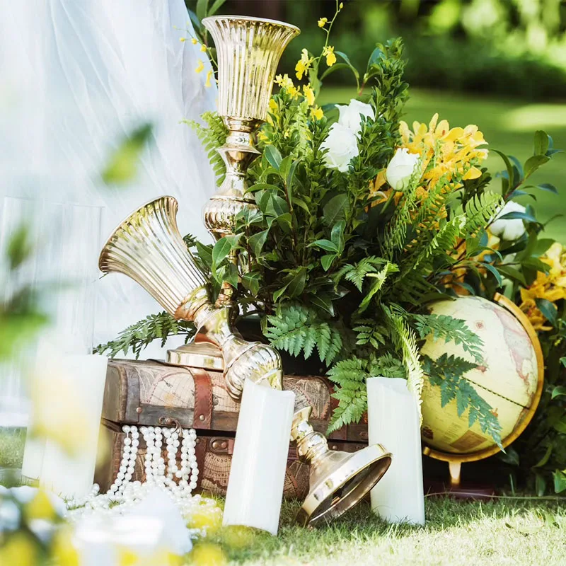 Gold Vase Metal Tabletop Pot Flower Road Lead Wedding Table Centerpiece Flowers Vases For Home Party Decoration
Gold Vase Metal Tabletop Pot Flower Road Lead Wedding Table Centerpiece Flowers Vases For Home Party Decoration