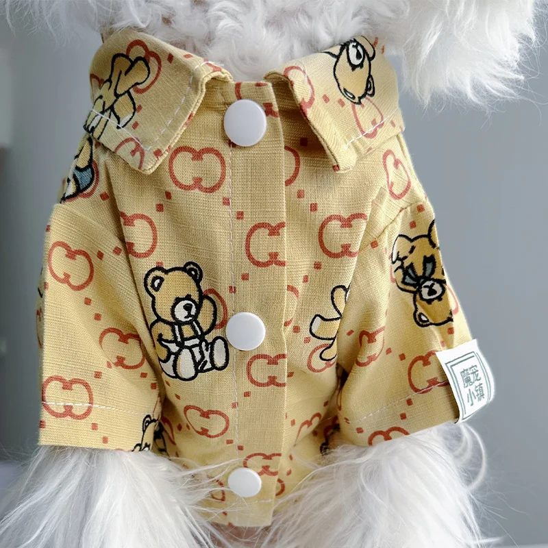 Shirt Pet Clothes Small Teddy Schnauzer Bichon Big Dog Expensive Samo Golden Retriever Summer
Shirt Pet Clothes Small Teddy Schnauzer Bichon Big Dog Expensive Samo Golden Retriever Summer