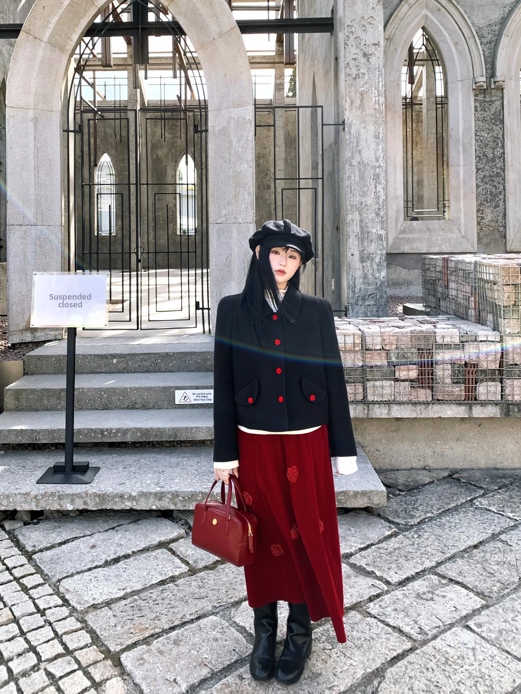 Winter Vintage Woolen Coat Women Loose Slimming 3D Flower Long f Skirt Commute Korean Sle Polyester Blend Thiened ort
Winter Vintage Woolen Coat Women Loose Slimming 3D Flower Long f Skirt Commute Korean Sle Polyester Blend Thiened ort