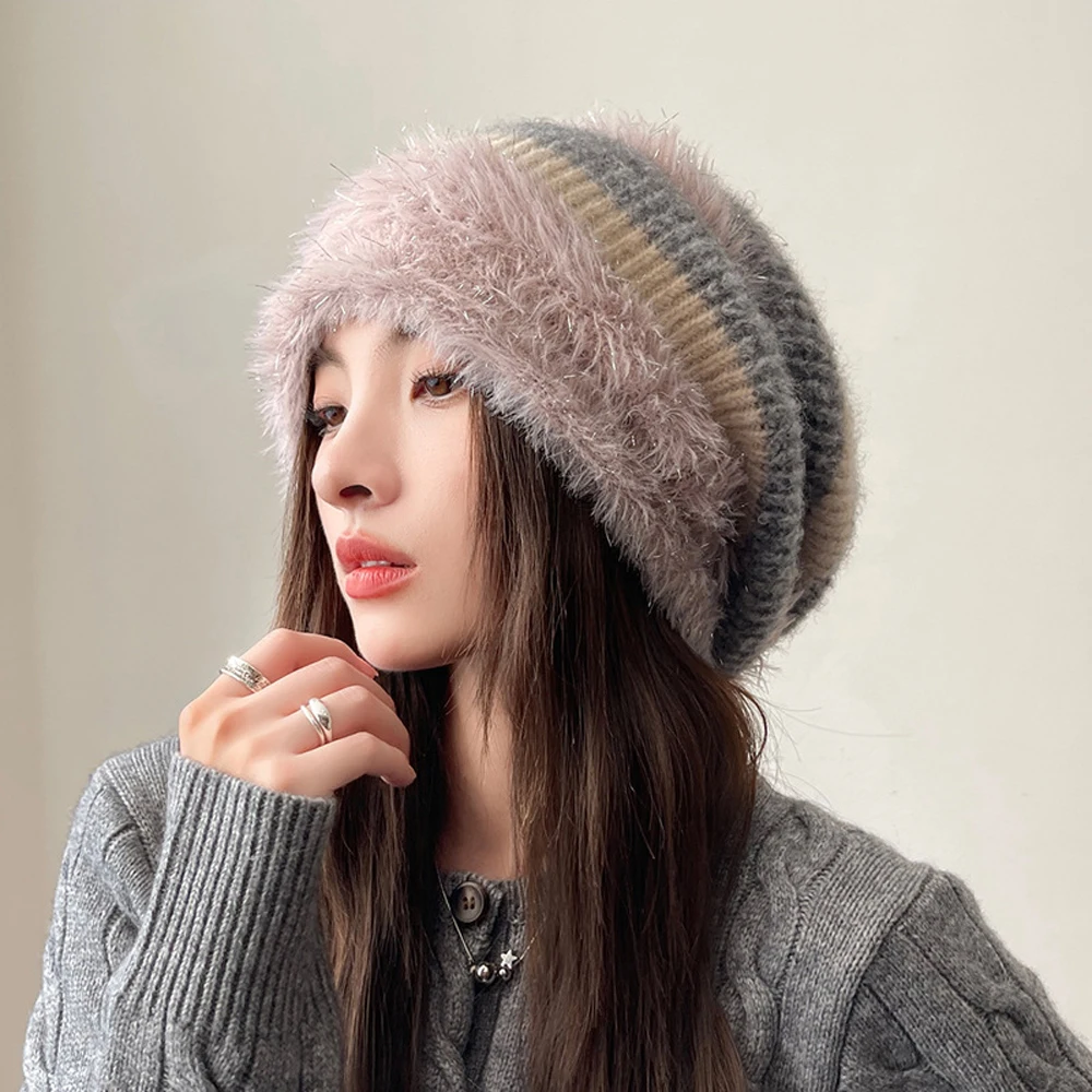 Women Girls Autumn Winter Hats Fluffy Ear-Protection Pullover Hats Female Hats Showing Face Small Confinement Hats Women Girls
Women Girls Autumn Winter Hats Fluffy Ear-Protection Pullover Hats Female Hats Showing Face Small Confinement Hats Women Girls