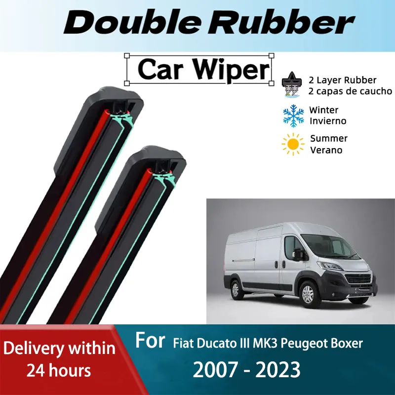 LH Front Windshield Wiper Blades For Fiat Ducato III MK3 Peugeot Boxer 2007 - 2023 2PCS Windscreen Window Brushes Accessories
LH Front Windshield Wiper Blades For Fiat Ducato III MK3 Peugeot Boxer 2007 - 2023 2PCS Windscreen Window Brushes Accessories