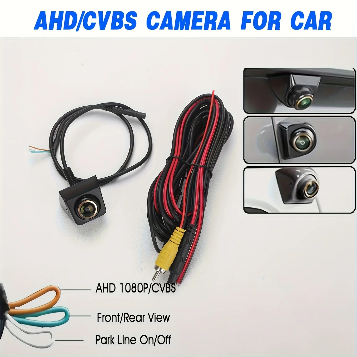 1080P AHD Fisheye Car Camera Universal with Golden Rim-Metal Housing with Night Vision, Parking Guide Lines, Wide Angle
1080P AHD Fisheye Car Camera Universal with Golden Rim-Metal Housing with Night Vision, Parking Guide Lines, Wide Angle