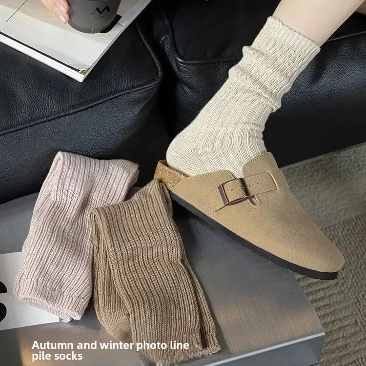 Ballet Long Tube Socks Women's Autumn Winter Pure Color Korean Style Retro Mid-Calf Stackable Socks Носки Женские Calcetines
Ballet Long Tube Socks Women's Autumn Winter Pure Color Korean Style Retro Mid-Calf Stackable Socks Носки Женские Calcetines