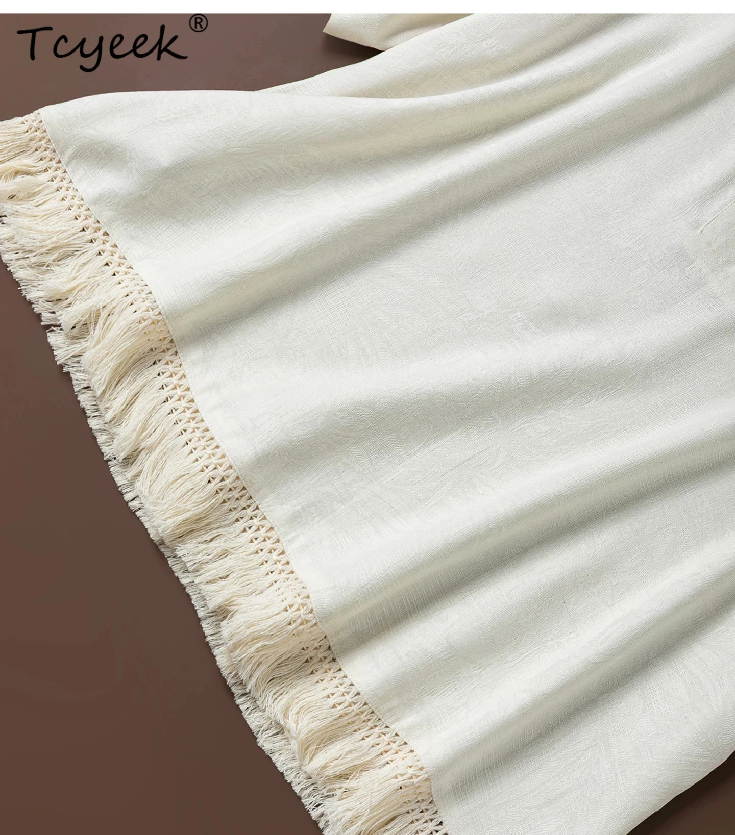 Tcyeek 100% Mulberry Silk T-Shirt Summer Clothes Womens Tops Loose Fit Elegant T-shirts for Women V-neck Tassel 2026 Топ Женский
Tcyeek 100% Mulberry Silk T-Shirt Summer Clothes Womens Tops Loose Fit Elegant T-shirts for Women V-neck Tassel 2026 Топ Женский