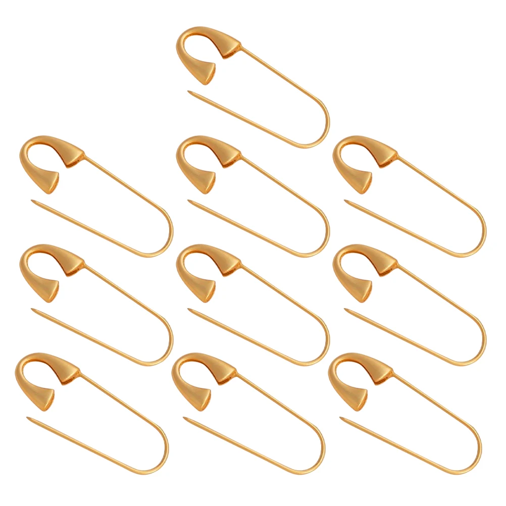 10 Pcs Gold Pins Diy Jewelry Accessories Handmade Brooch Crafting Materials Fabric Safety Pins Versatile Metal Pin
10 Pcs Gold Pins Diy Jewelry Accessories Handmade Brooch Crafting Materials Fabric Safety Pins Versatile Metal Pin