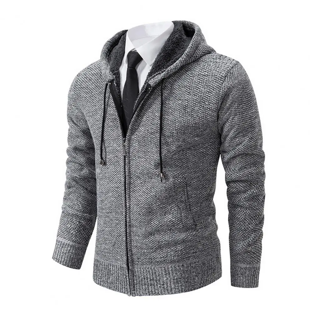 Spring Winter Sweater Jacket Men's Cardigan Single-Breasted Knitted Sweater Hooded Stand Collar Thickened Warm Coats Jackets
Spring Winter Sweater Jacket Men's Cardigan Single-Breasted Knitted Sweater Hooded Stand Collar Thickened Warm Coats Jackets