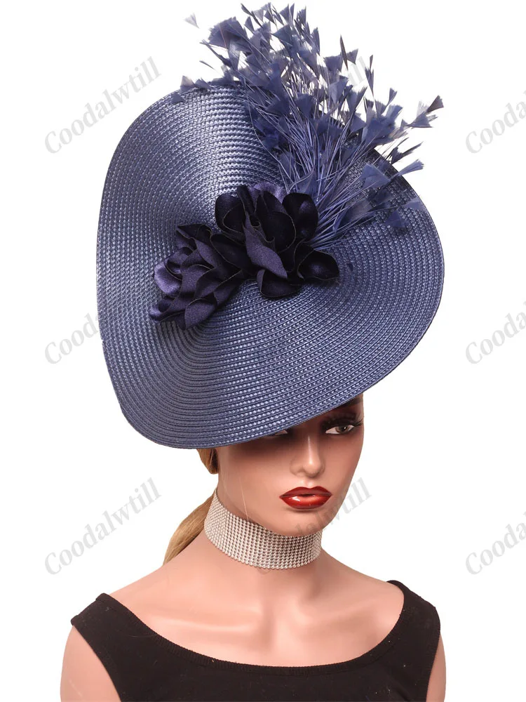 Big Derby Race Fascinator Hat WOmen Royal Ascot Pillbox Wedding Millinery Cap With Fashion Flower Headwear Feather Party Hats
Big Derby Race Fascinator Hat WOmen Royal Ascot Pillbox Wedding Millinery Cap With Fashion Flower Headwear Feather Party Hats