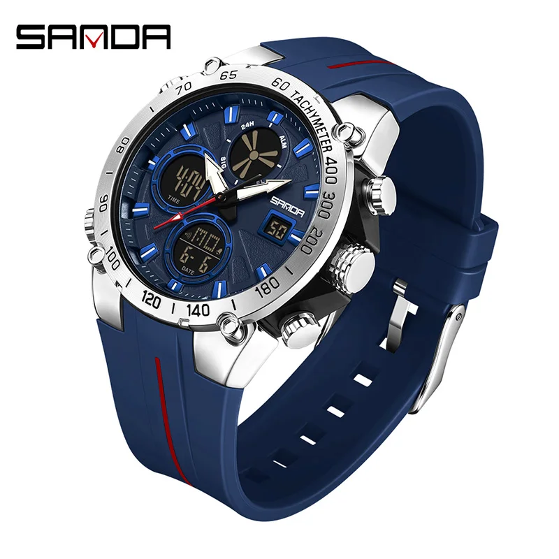 SANDA 6262 Electronic Quartz Watches for Man Outdoor Sport Alarm Clock Chronograph Waterproof Calendar Fashion Men Digital Watch
SANDA 6262 Electronic Quartz Watches for Man Outdoor Sport Alarm Clock Chronograph Waterproof Calendar Fashion Men Digital Watch