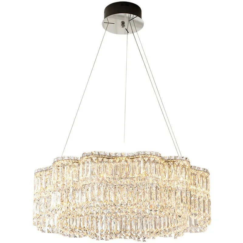 Italian light luxury modern crystal living room chandelier bedroom high-end circular bar counter
Italian light luxury modern crystal living room chandelier bedroom high-end circular bar counter
