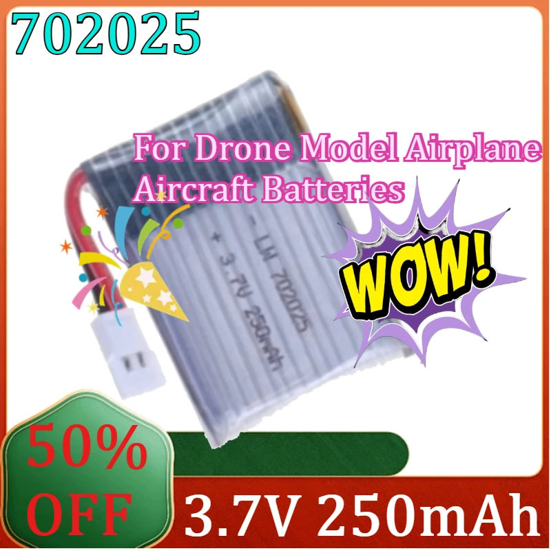 For Drone Model Airplane Aircraft Batteries 3.7V 250mAh 20C High Rate Polymer Lithium Battery Built-in Protection Version
For Drone Model Airplane Aircraft Batteries 3.7V 250mAh 20C High Rate Polymer Lithium Battery Built-in Protection Version