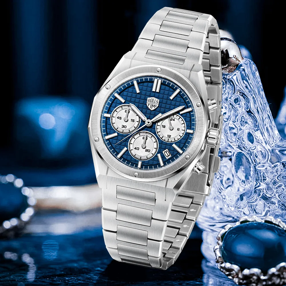 2025 engineer design Rollstimi Chronograph men's quartz Watches top luxury Sapphire VK63 men's watch 316l stainless steel watch
2025 engineer design Rollstimi Chronograph men's quartz Watches top luxury Sapphire VK63 men's watch 316l stainless steel watch