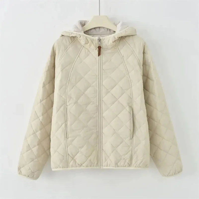 Ladies New New Thin Down Cotton-Padded Jacket Spring Autumn Winter Warm Loose Hooded Casual Cotton-Padded Jacket Jacket Short
Ladies New New Thin Down Cotton-Padded Jacket Spring Autumn Winter Warm Loose Hooded Casual Cotton-Padded Jacket Jacket Short