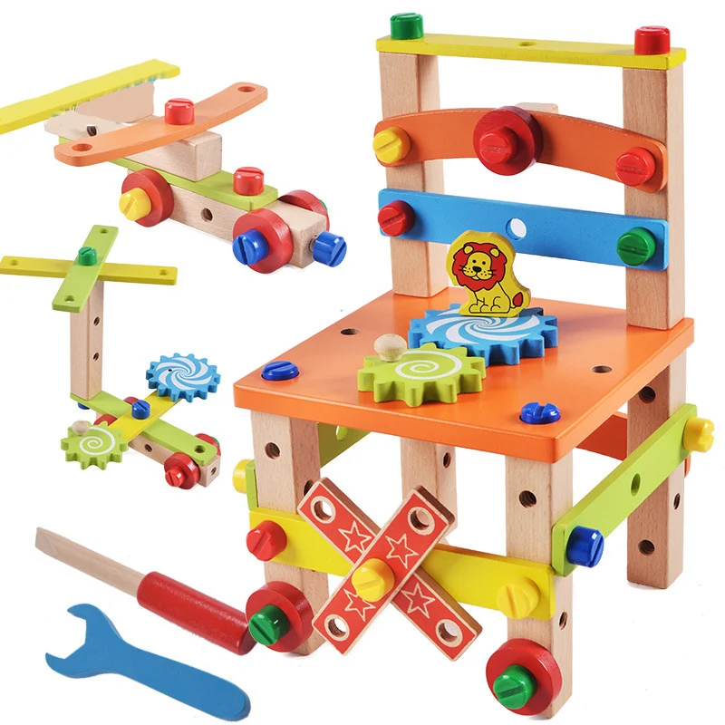 2020 Hot Sale Children's Multifunctional Wooden Removal Tool Chair Children's Development Toys Baby DIY Toys Boys and Girls
2020 Hot Sale Children's Multifunctional Wooden Removal Tool Chair Children's Development Toys Baby DIY Toys Boys and Girls