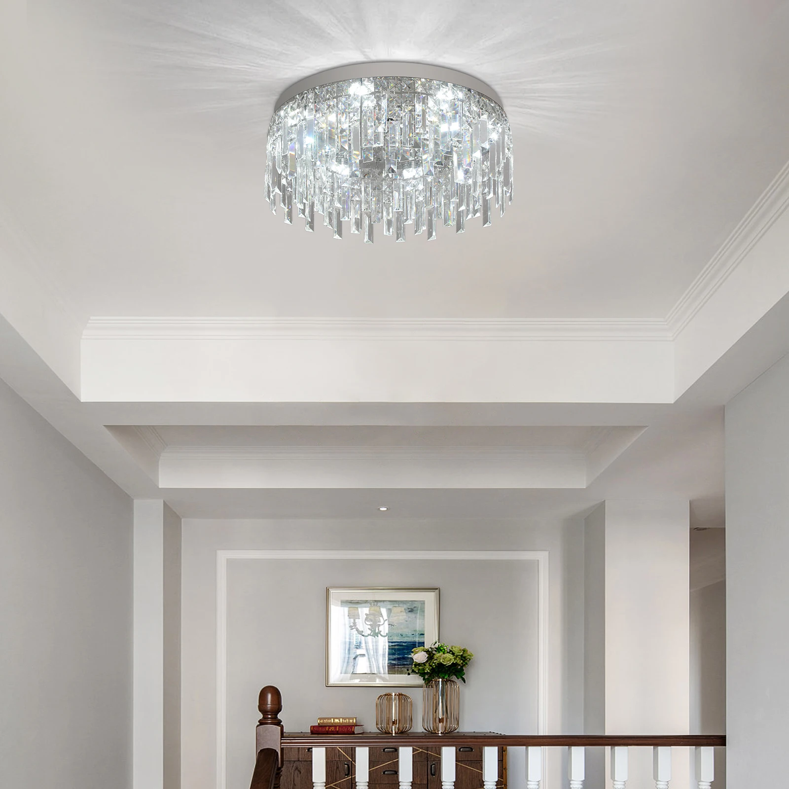 Led Crystal Ceiling Lamp Modern Chandelier Plafon Flush Mounted Pendant Light Home Decor Lustre for Dining Living Room Bedroom
Led Crystal Ceiling Lamp Modern Chandelier Plafon Flush Mounted Pendant Light Home Decor Lustre for Dining Living Room Bedroom