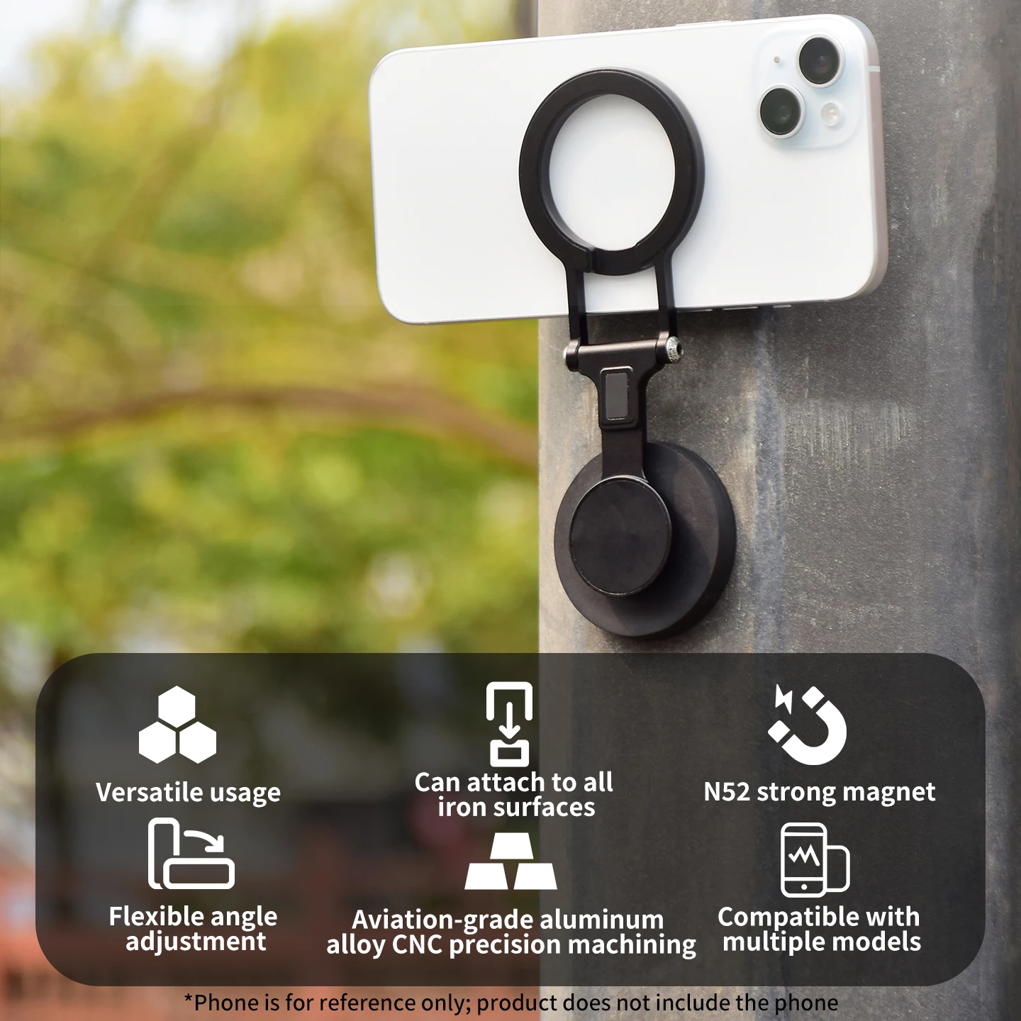 New Dual Side Magnetic Base Phone Mount Foldable Aluminum Bracket for MagSafe for iPhone 17 16 Android Travel Outdoor Pocket Use
New Dual Side Magnetic Base Phone Mount Foldable Aluminum Bracket for MagSafe for iPhone 17 16 Android Travel Outdoor Pocket Use