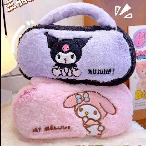 Sanrio Shoulder Bag Plush Kuromi Handbag My Melody Kawaii Hello Kitty Pencil Case Makeup Pouch Women Gift Girl Tote Bag
Sanrio Shoulder Bag Plush Kuromi Handbag My Melody Kawaii Hello Kitty Pencil Case Makeup Pouch Women Gift Girl Tote Bag