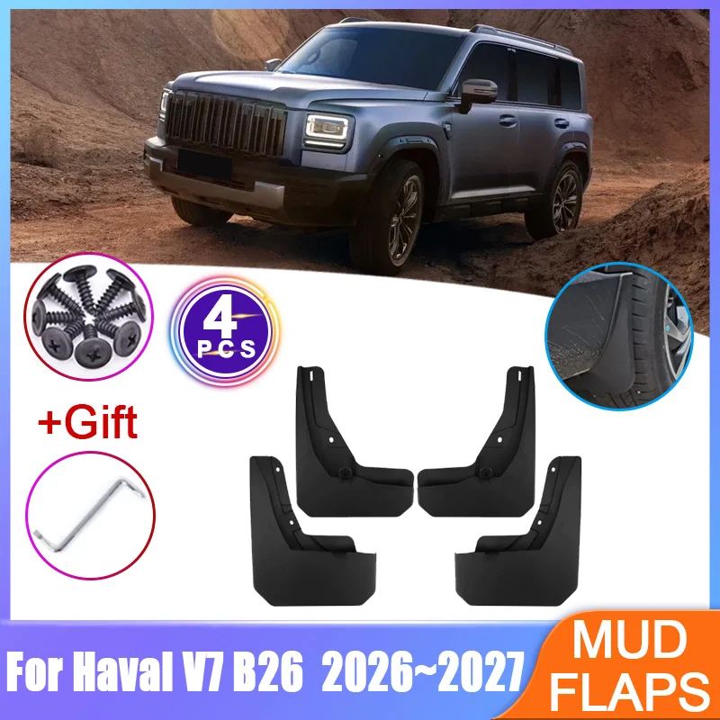 Mudguard For Haval V7 B26 2026 2027 Raptor Wheel Anti-splash Fender Flaps Guard Front Rear Mudflaps Car Tools Accessories 4PCS
Mudguard For Haval V7 B26 2026 2027 Raptor Wheel Anti-splash Fender Flaps Guard Front Rear Mudflaps Car Tools Accessories 4PCS