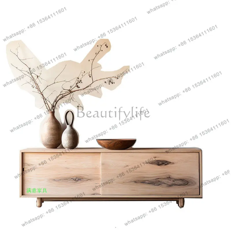 Chinese-style all-solid wood TV cabinet, retro furniture, simple and advanced living room storage cabinet
Chinese-style all-solid wood TV cabinet, retro furniture, simple and advanced living room storage cabinet