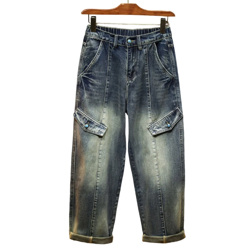 Men's Retro Washed Vintage Blue Jeans Trendy American Minimalist Loose Straight-Leg Denim Comfortable Pants
Men's Retro Washed Vintage Blue Jeans Trendy American Minimalist Loose Straight-Leg Denim Comfortable Pants