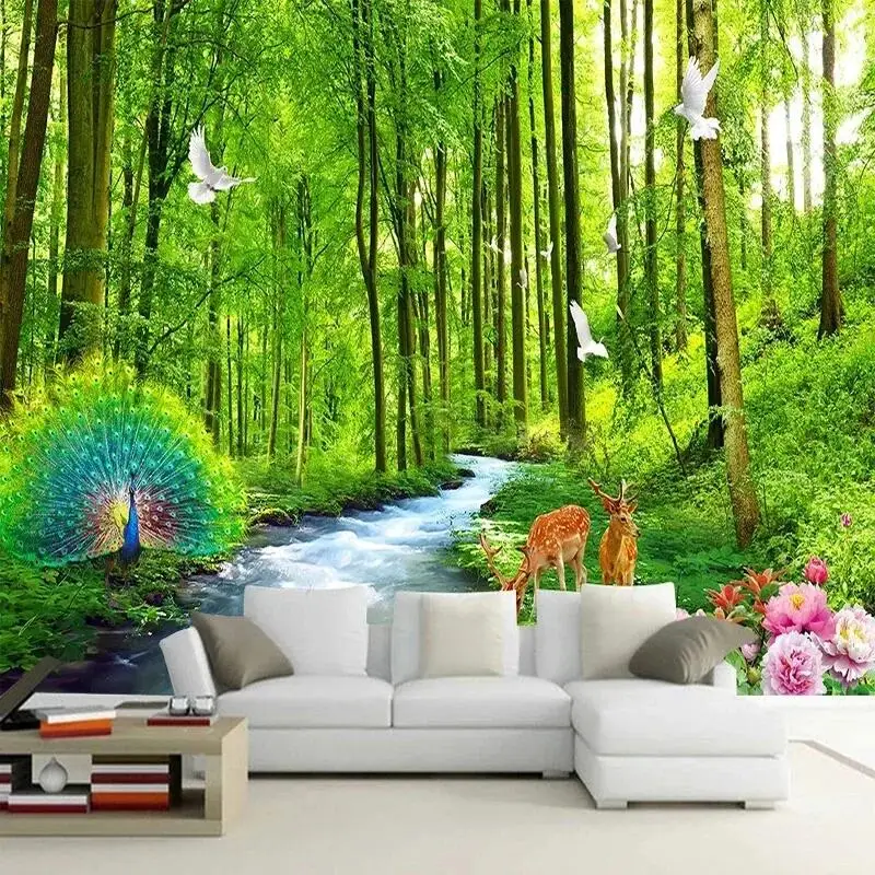 Custom Mural 3D Landscape Wallpaper Forest Tree Animals Pattern Decor Background For Living Room Bedroom TV Sofa Wall Covering
Custom Mural 3D Landscape Wallpaper Forest Tree Animals Pattern Decor Background For Living Room Bedroom TV Sofa Wall Covering