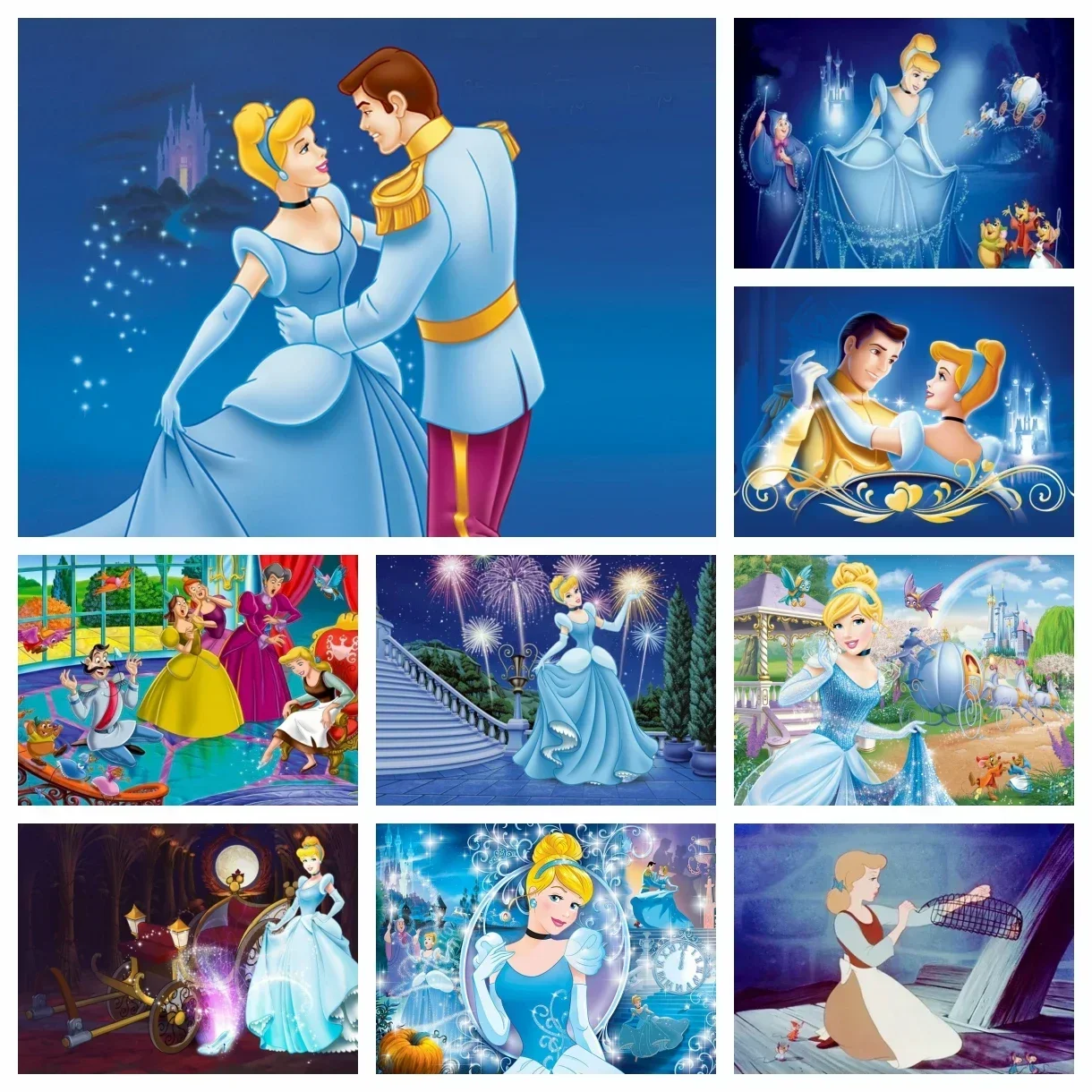 Набор алмазной живописи «сделай сам» Disney, круглая алмазная мозаика с вышивкой Золушки и принца, вышивка крестиком, домашний декор, подарок
Набор алмазной живописи «сделай сам» Disney, круглая алмазная мозаика с вышивкой Золушки и принца, вышивка крестиком, домашний декор, подарок