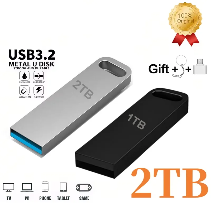 2 ТБ металлический U-диск USB Портативный флэш-накопитель 3,2 Высокоскоростной флэш-накопитель TypeC Водонепроницаемый SSD-накопитель ПК Телефон Передача данных
2 ТБ металлический U-диск USB Портативный флэш-накопитель 3,2 Высокоскоростной флэш-накопитель TypeC Водонепроницаемый SSD-накопитель ПК Телефон Передача данных